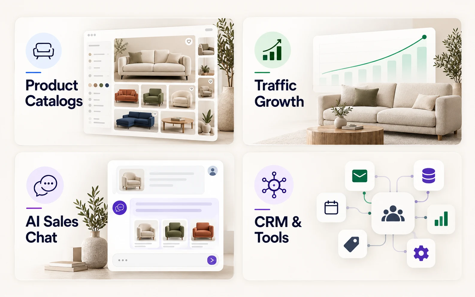 Furniture Corp. digital advertising showcase